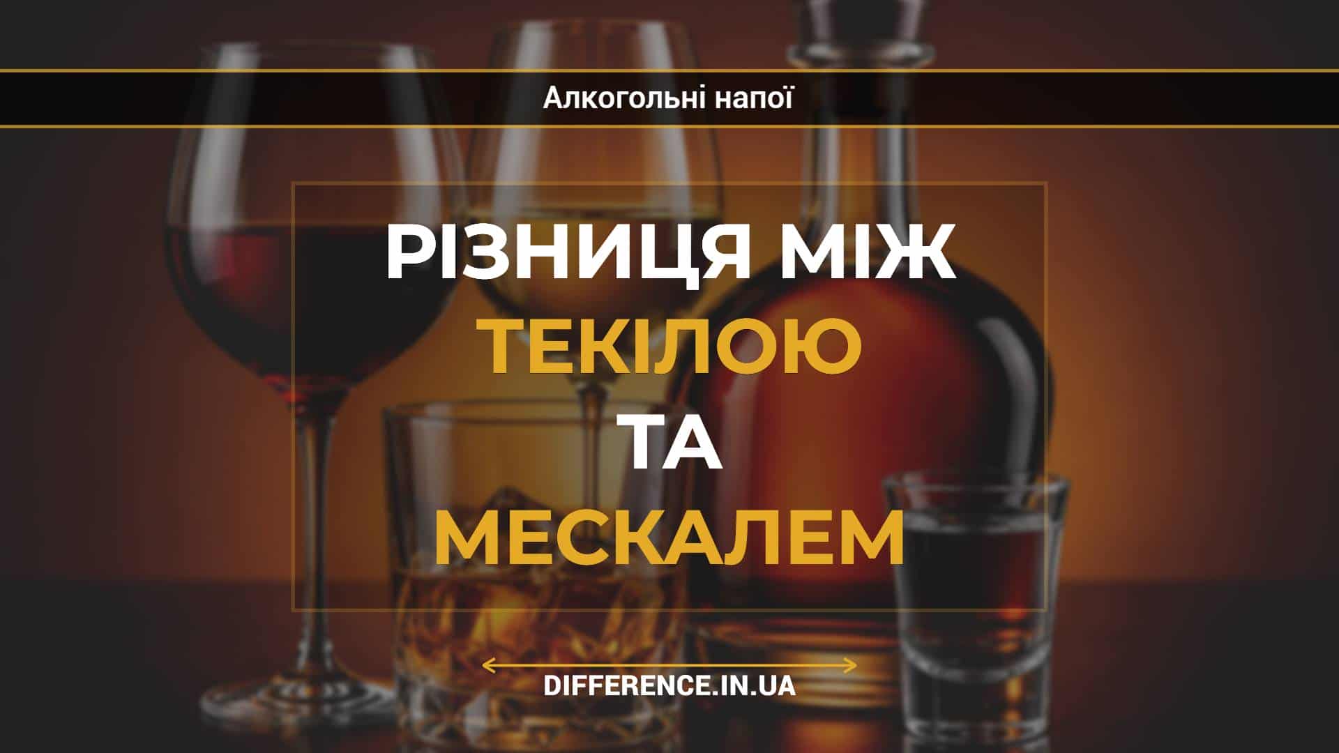 Різниця між текілою та мескалем