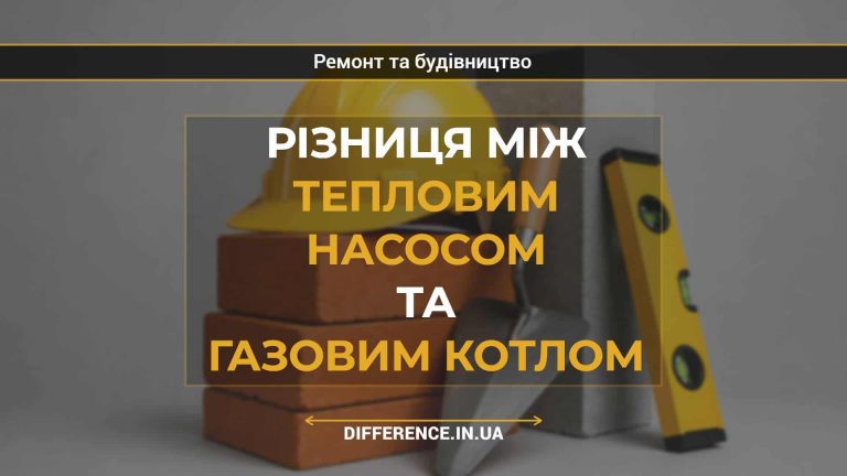Різниця між тепловим насосом та газовим котлом