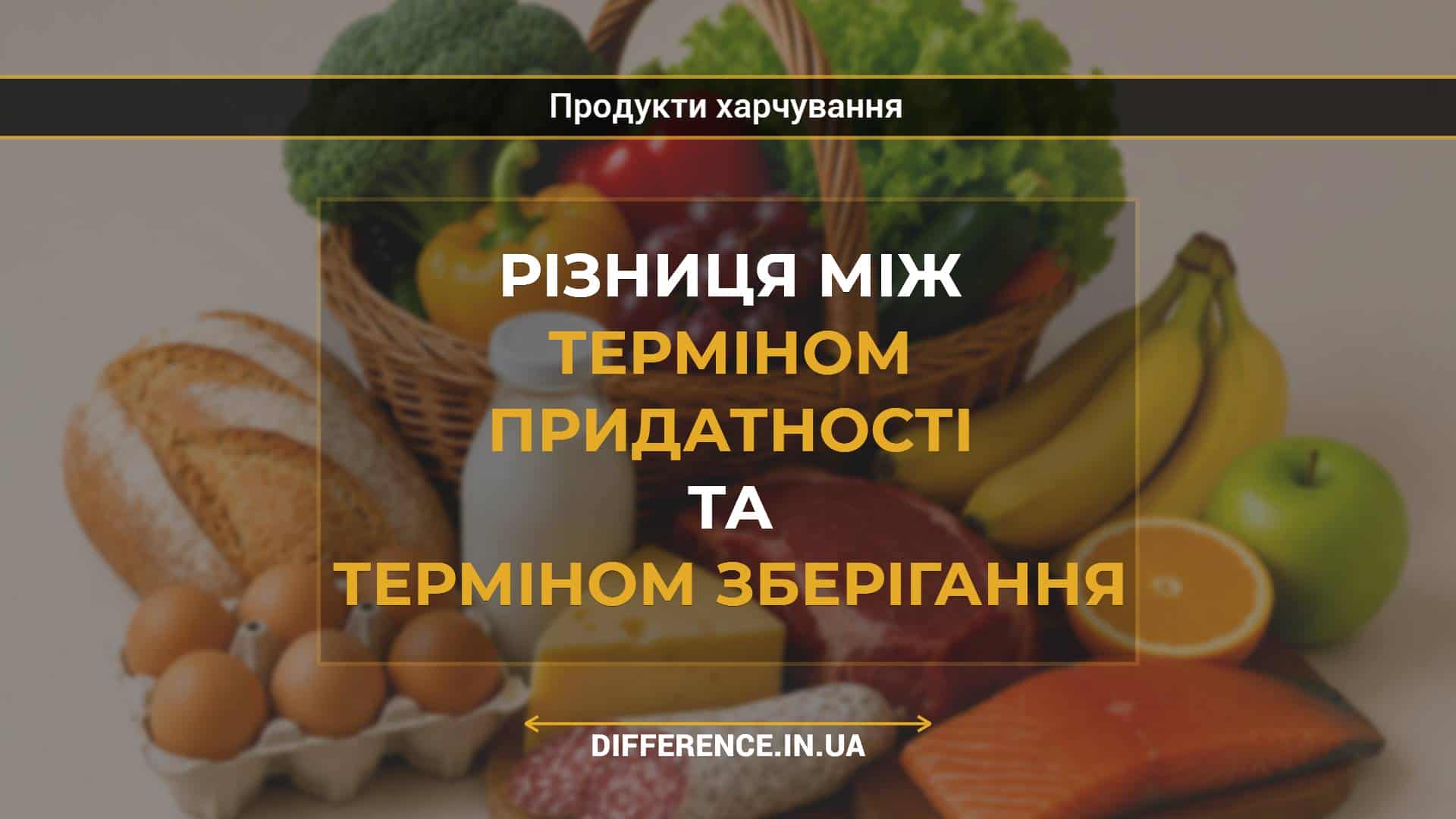Різниця між терміном придатності та терміном зберігання (1)