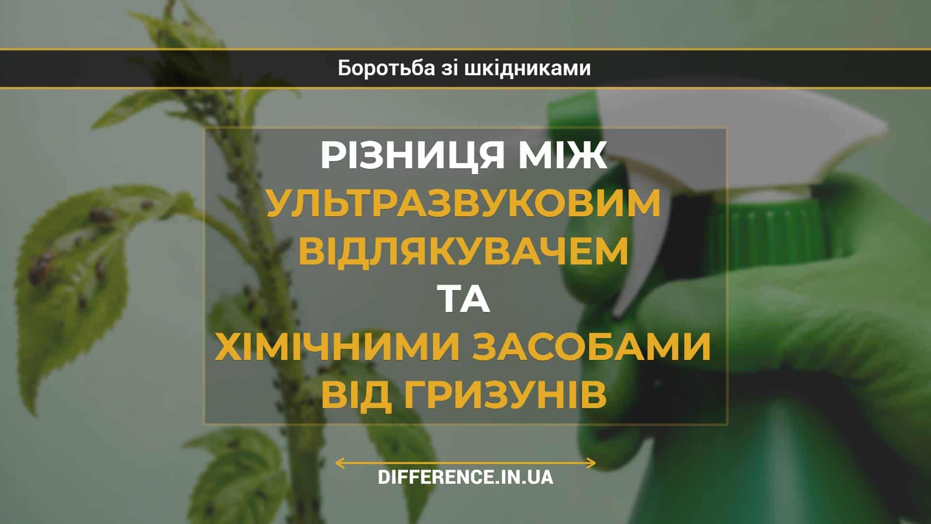 Різниця між ультразвуковим відлякувачем та хімічними засобами від гризунів