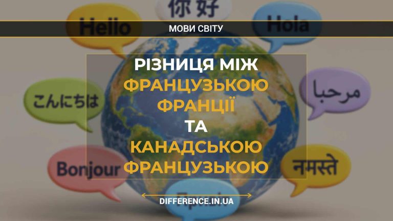 Різниця між французькою Франції та канадською французькою