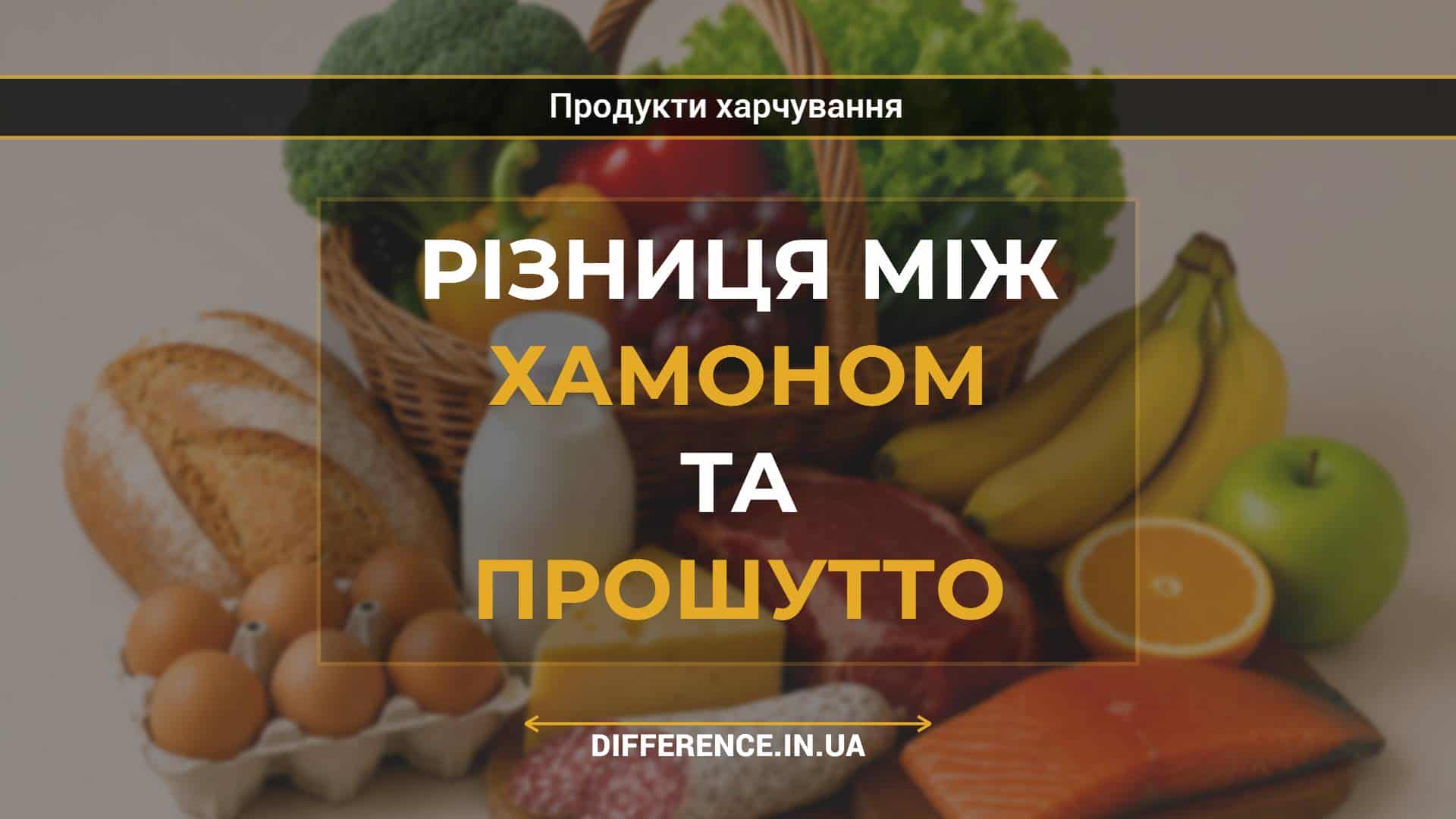 Різниця між хамоном та прошутто