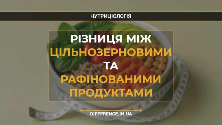 Різниця між цільнозерновими та рафінованими продуктами