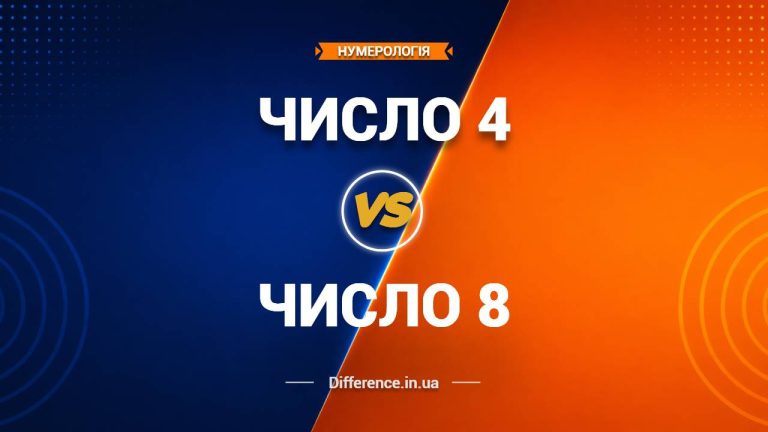 Різниця між числом 4 та числом 8 у нумерології