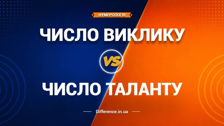 Різниця між числом виклику та числом таланту