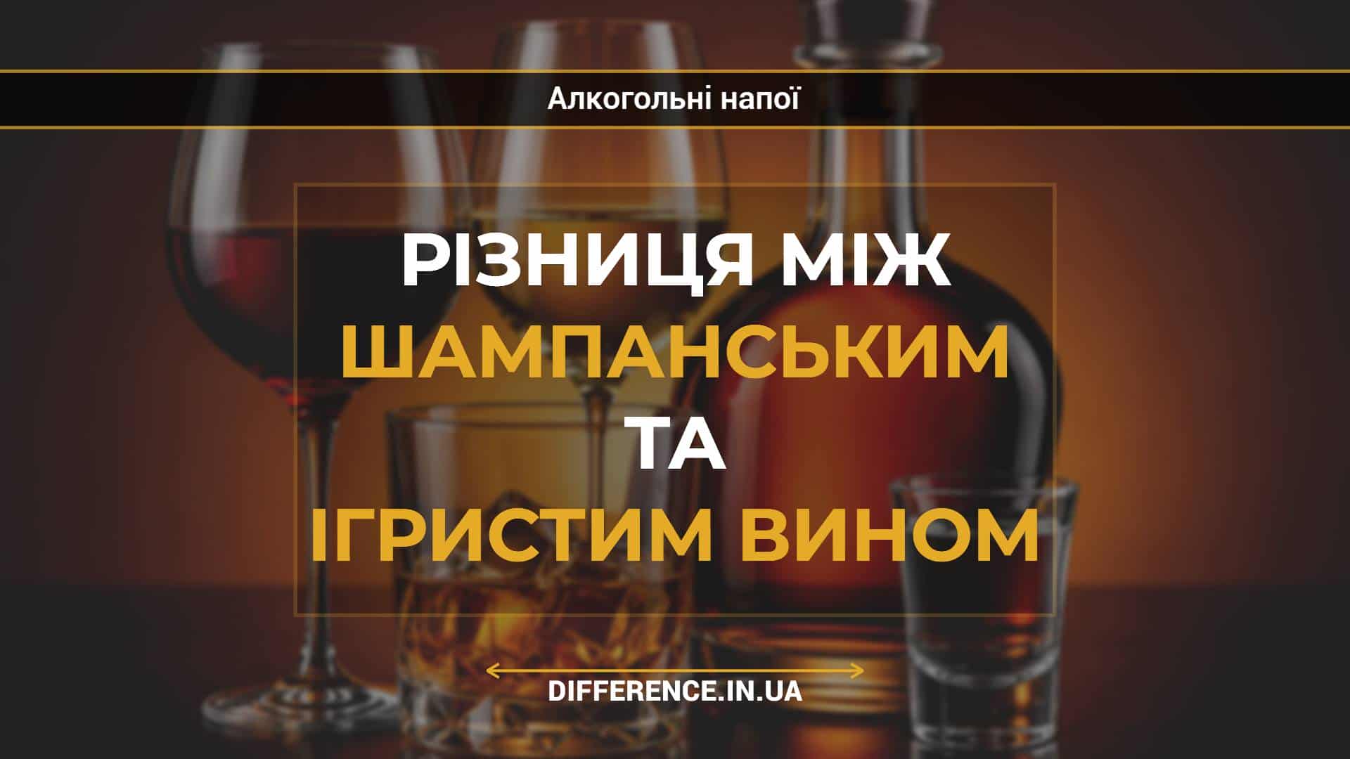 Різниця між шампанським та ігристим вином