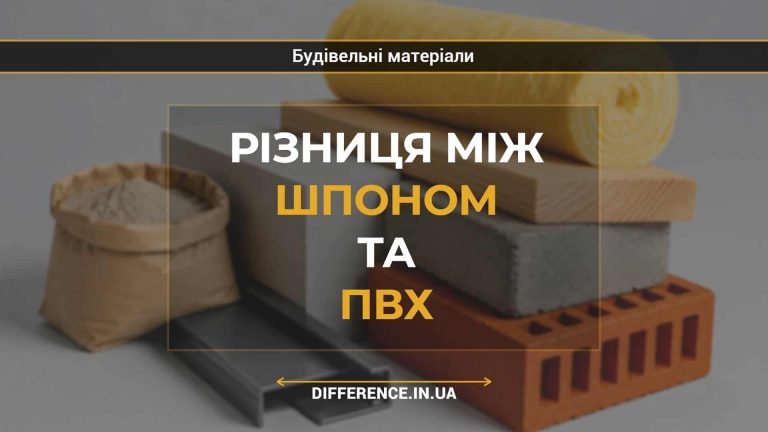Різниця між шпоном та ПВХ
