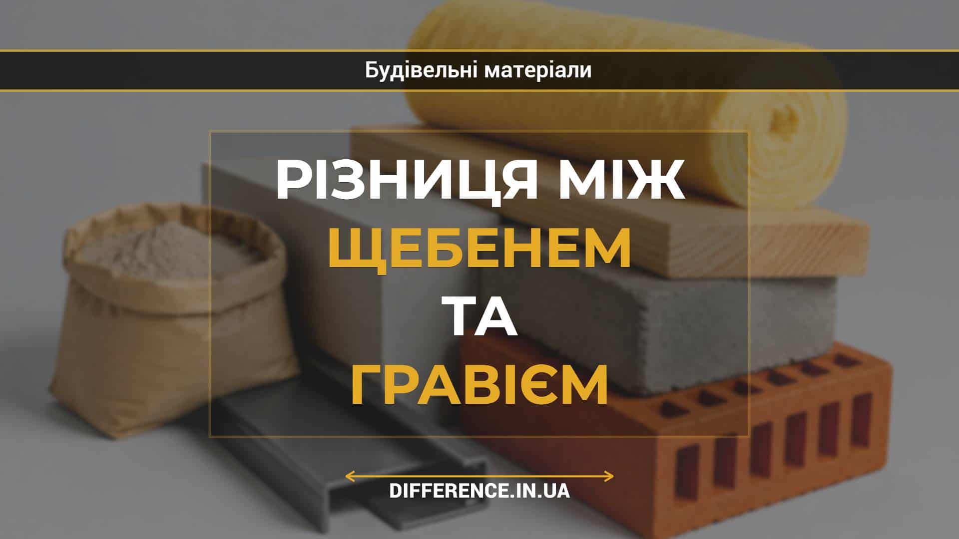Різниця між щебенем та гравієм