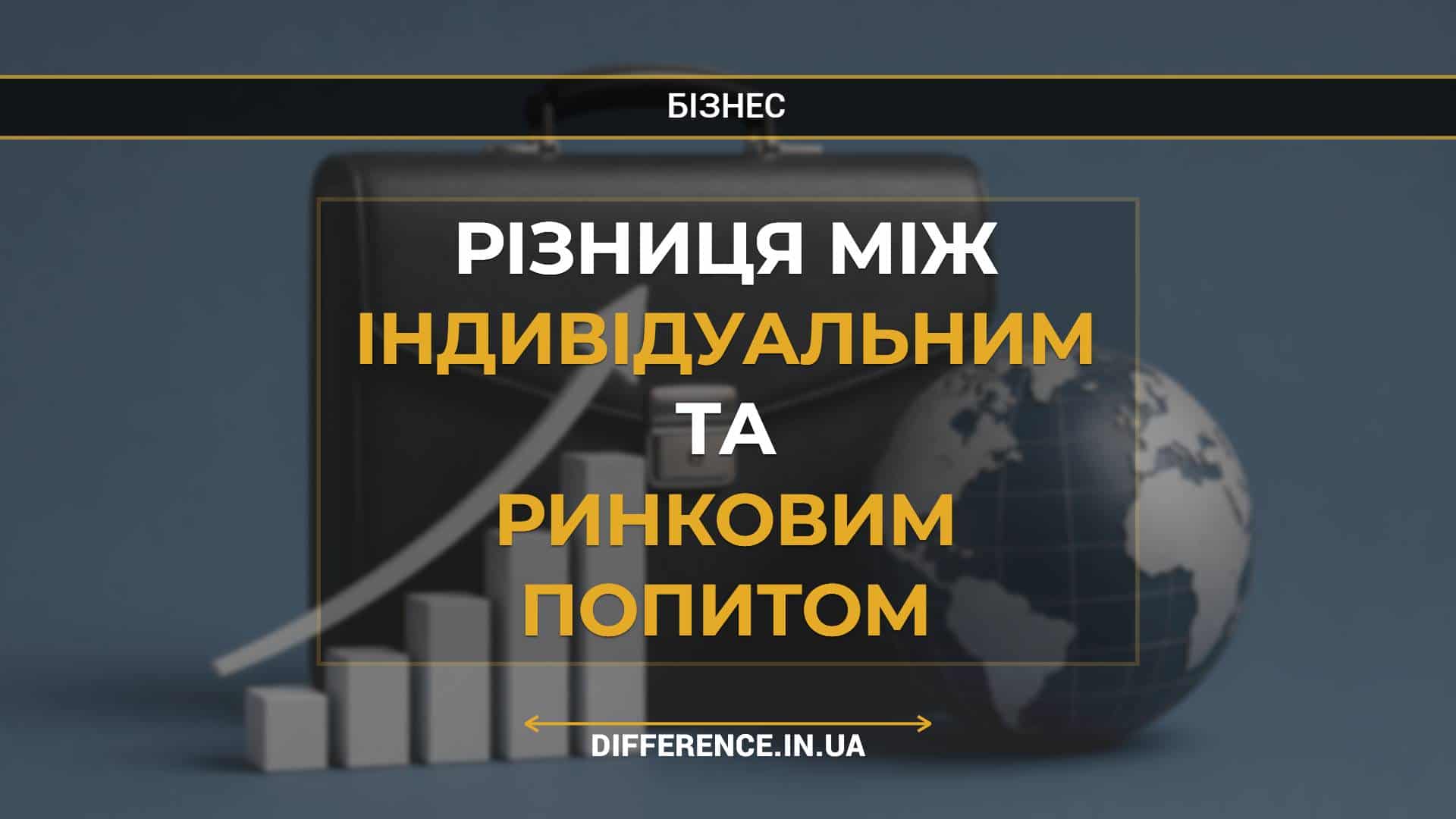 Різниця між індивідуальним та ринковим попитом