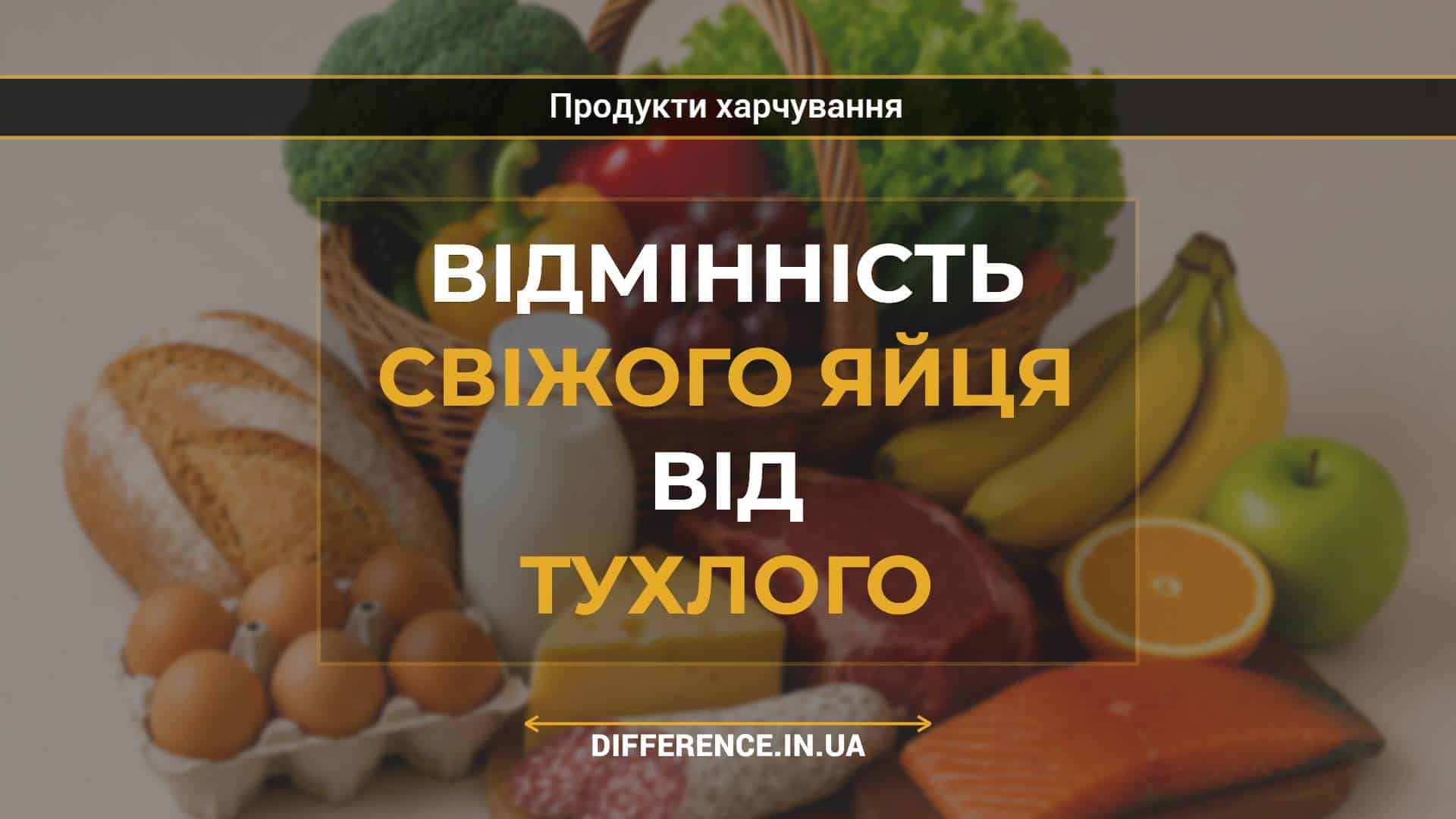 Відмінність свіжого яйця від тухлого