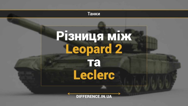 Різниця між Leopard 2 та Leclerc