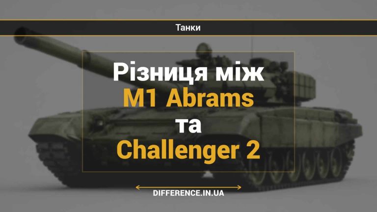 Різниця між M1 Abrams та Challenger 2