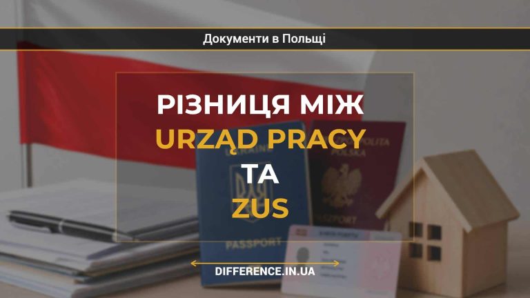 Різниця між Urząd Pracy та ZUS