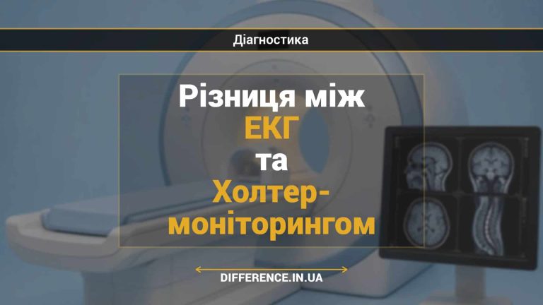 Різниця між ЕКГ та Холтер- моніторингом