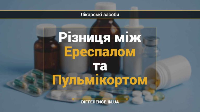 Різниця між Ереспалом та Пульмікортом