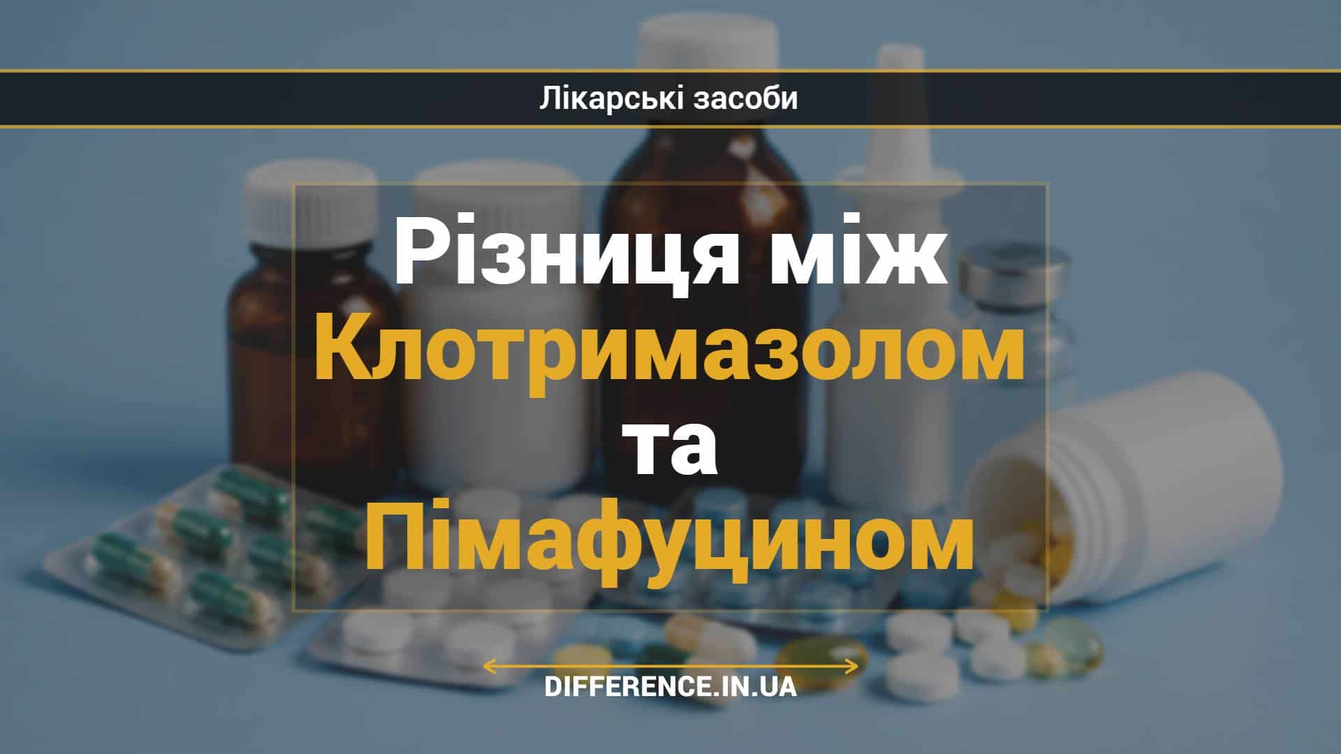 Різниця між Клотримазолом та Пімафуцином