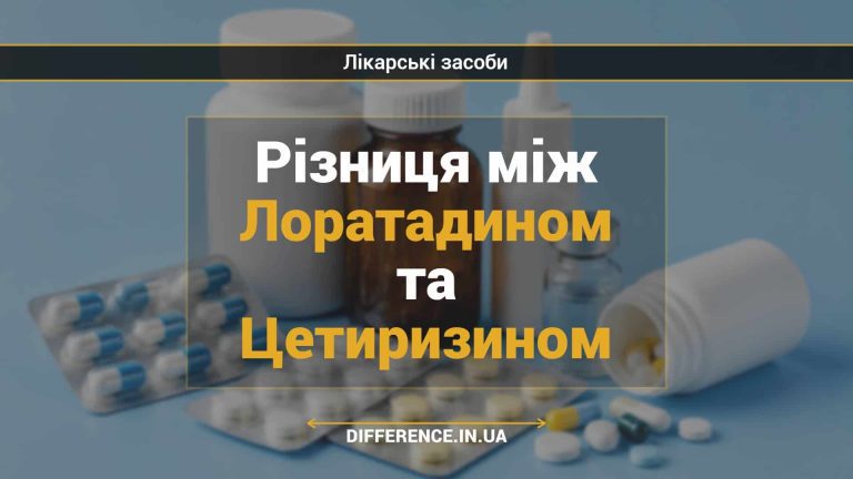 Різниця між Лоратадином та Цетиризином