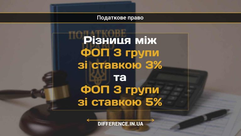 Різниця між ФОП 3 групи зі ставкою 3% та ФОП 3 групи зі ставкою 5%