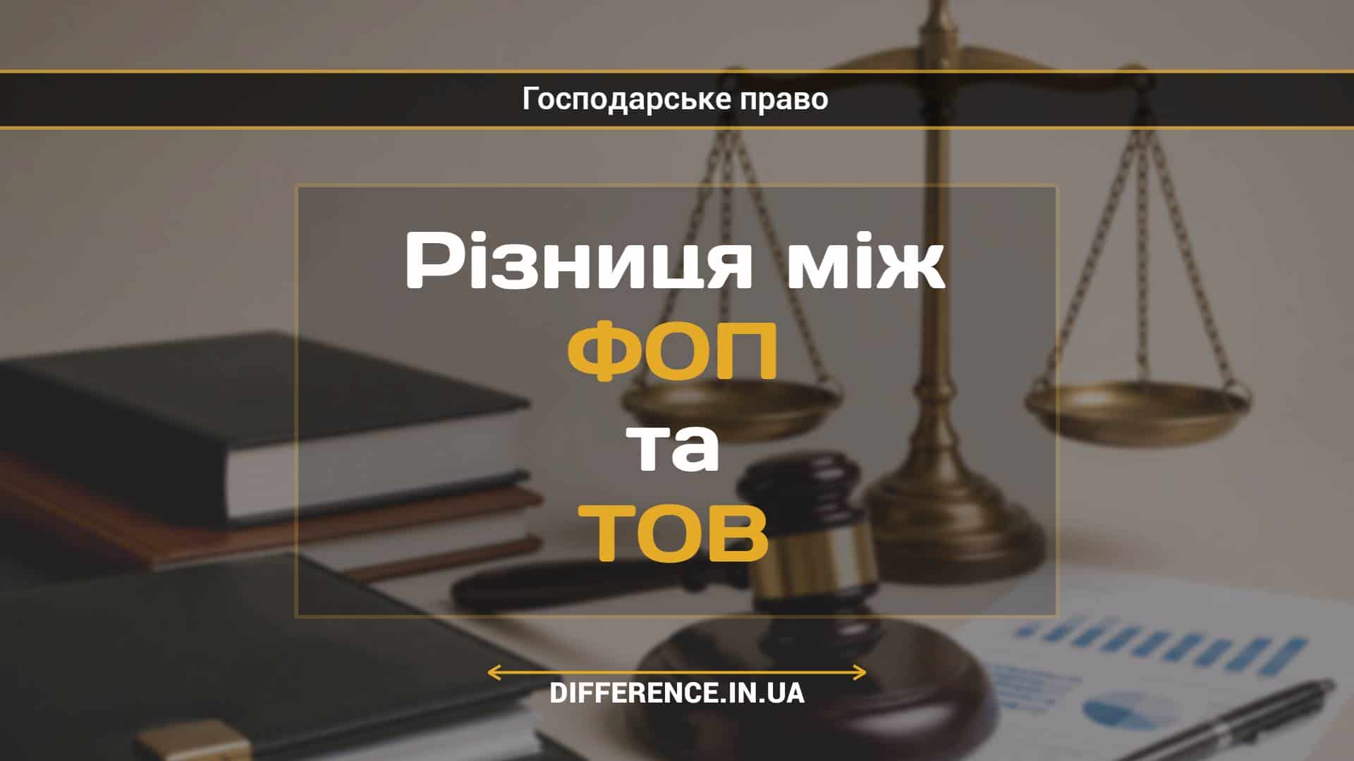Різниця між ФОП та ТОВ (1)