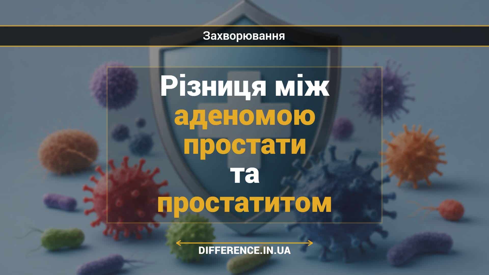 Різниця між аденомою простати та простатитом