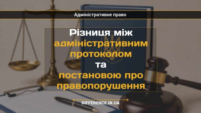 Різниця між адміністративним протоколом та постановою про правопорушення