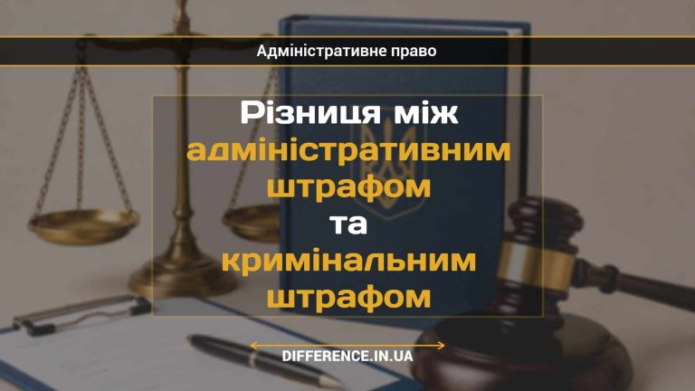 Різниця між адміністративним штрафом та кримінальним штрафом