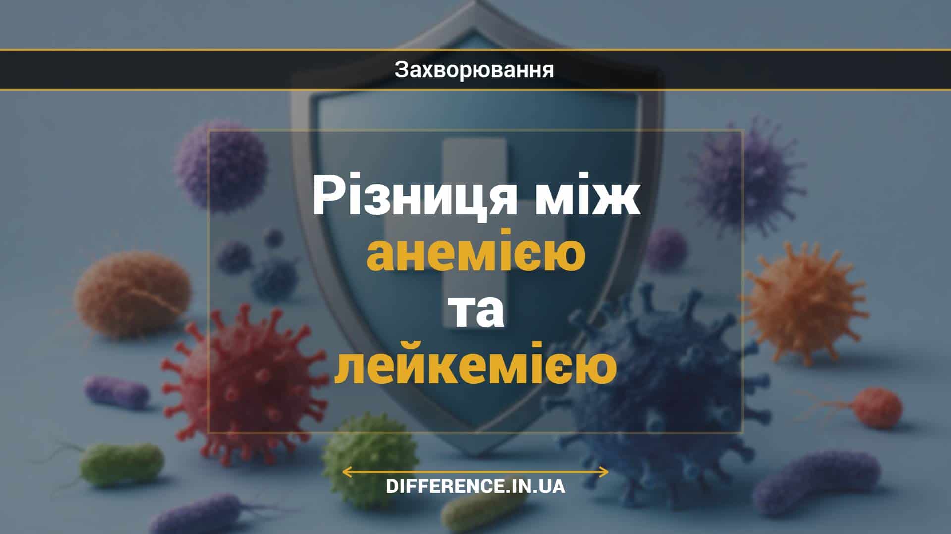 Різниця між анемією та лейкемією