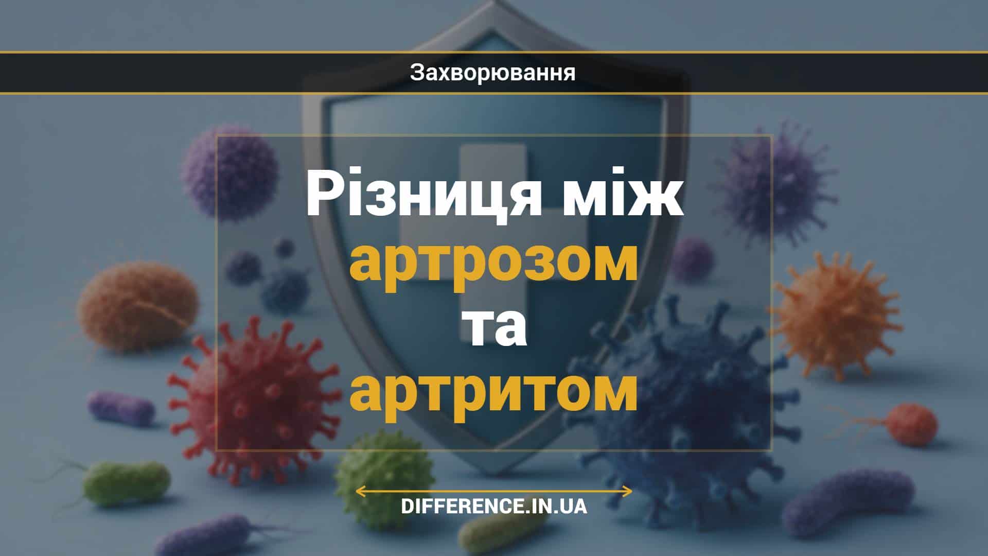 Різниця між артрозом та артритом