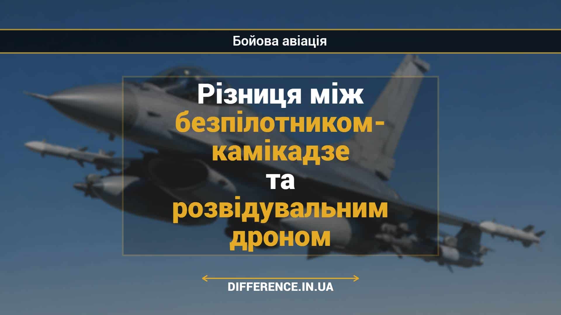Різниця між безпілотником- камікадзе та розвідувальним дроном