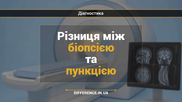 Різниця між біопсією та пункцією