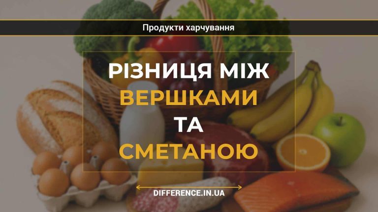 Різниця між вершками та сметаною