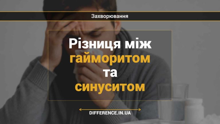 Різниця між гайморитом та синуситом