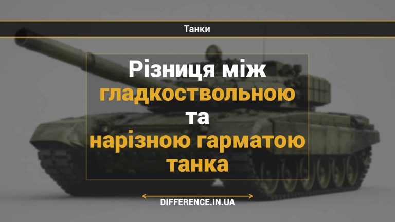 Різниця між гладкоствольною та нарізною гарматою танка