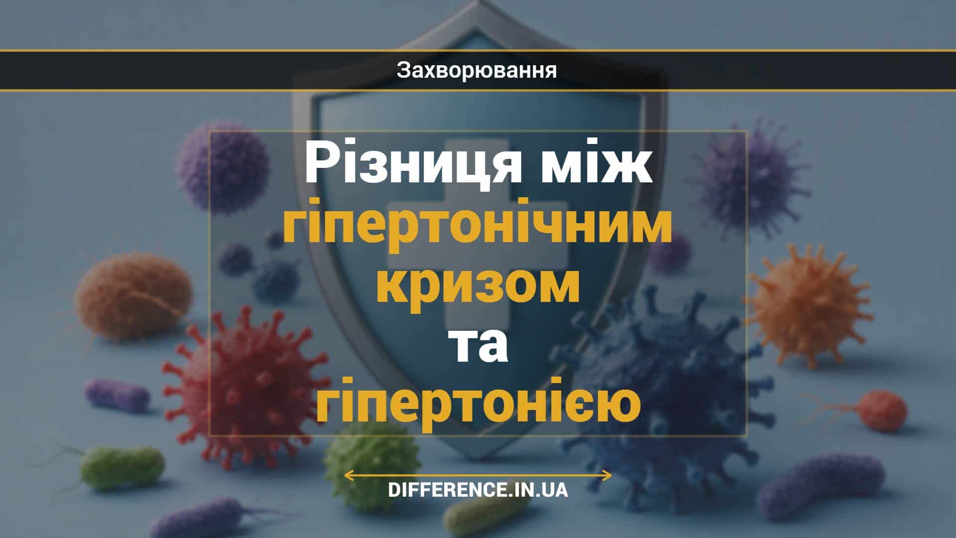 Різниця між гіпертонічним кризом та гіпертонією