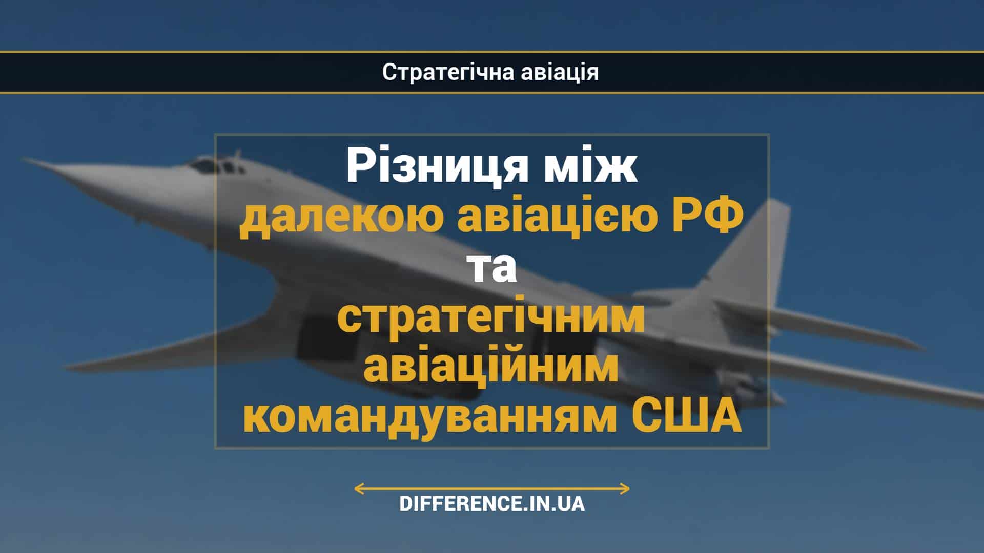Різниця між далекою авіацією РФ та стратегічним авіаційним командуванням США