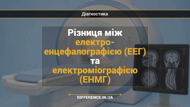 Різниця між електро- енцефалографією (ЕЕГ) та електроміографією (ЕНМГ)