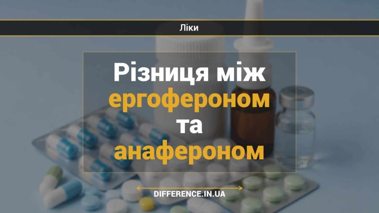 Різниця між ергофероном та анафероном