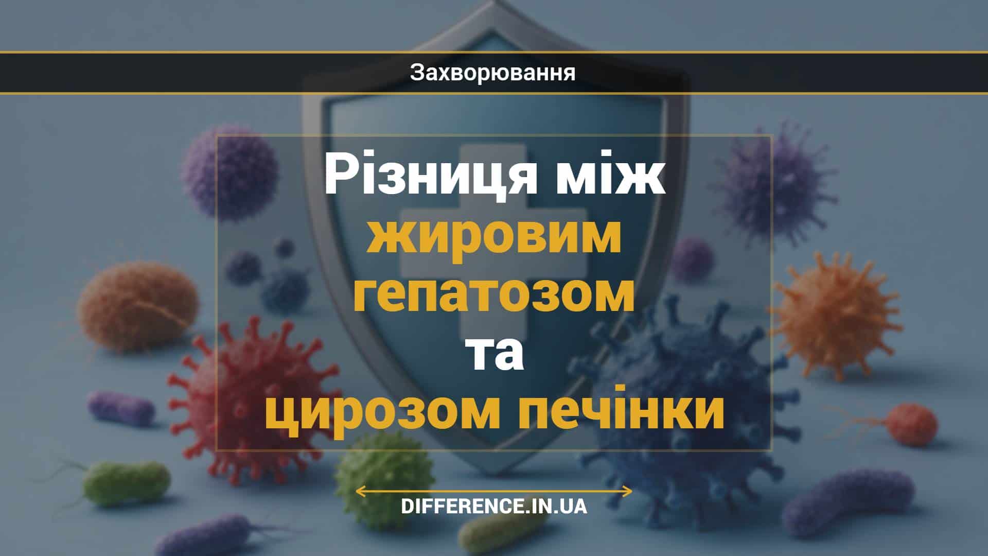 Різниця між жировим гепатозом та цирозом печінки