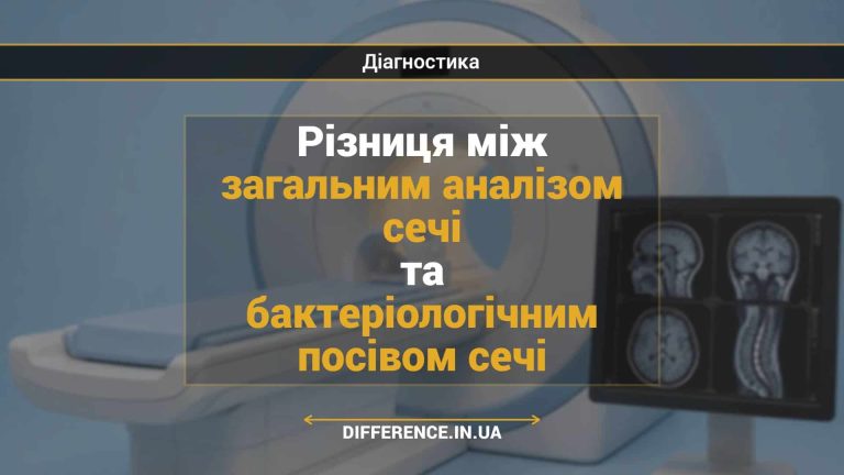 Різниця між загальним аналізом сечі та бактеріологічним посівом сечі