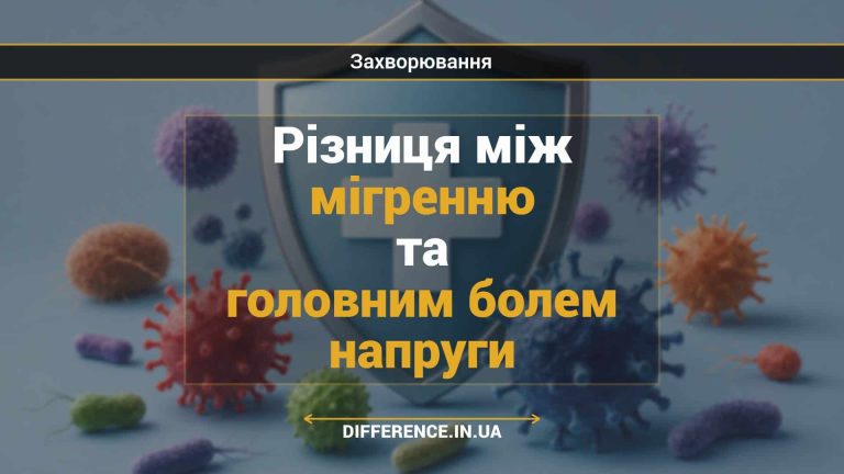 Різниця між мігренню та головним болем напруги