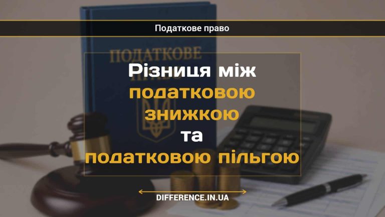 Різниця між податковою знижкою та податковою пільгою