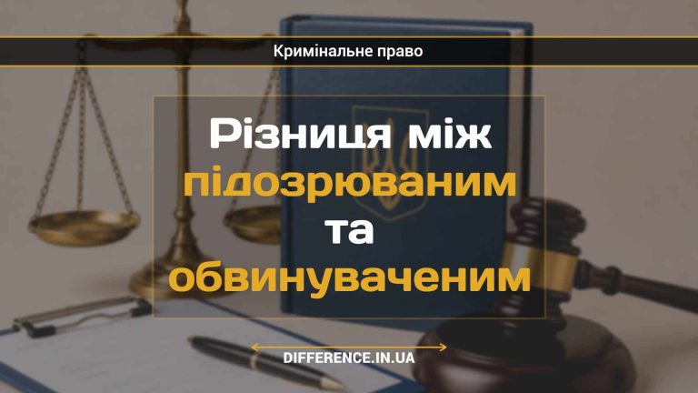 Різниця між підозрюваним та обвинуваченим (1)