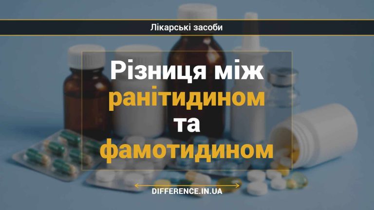 Різниця між ранітидином та фамотидином