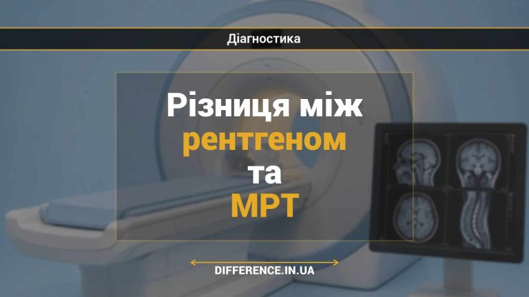 Різниця між рентгеном та МРТ