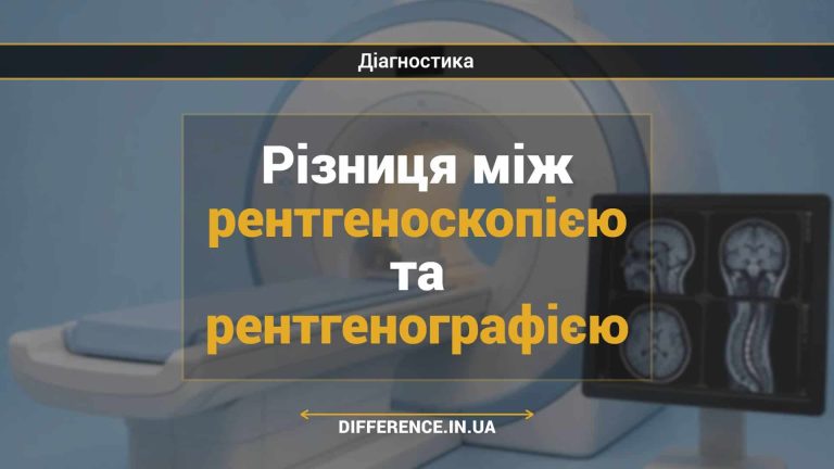 Різниця між рентгеноскопією та рентгенографією