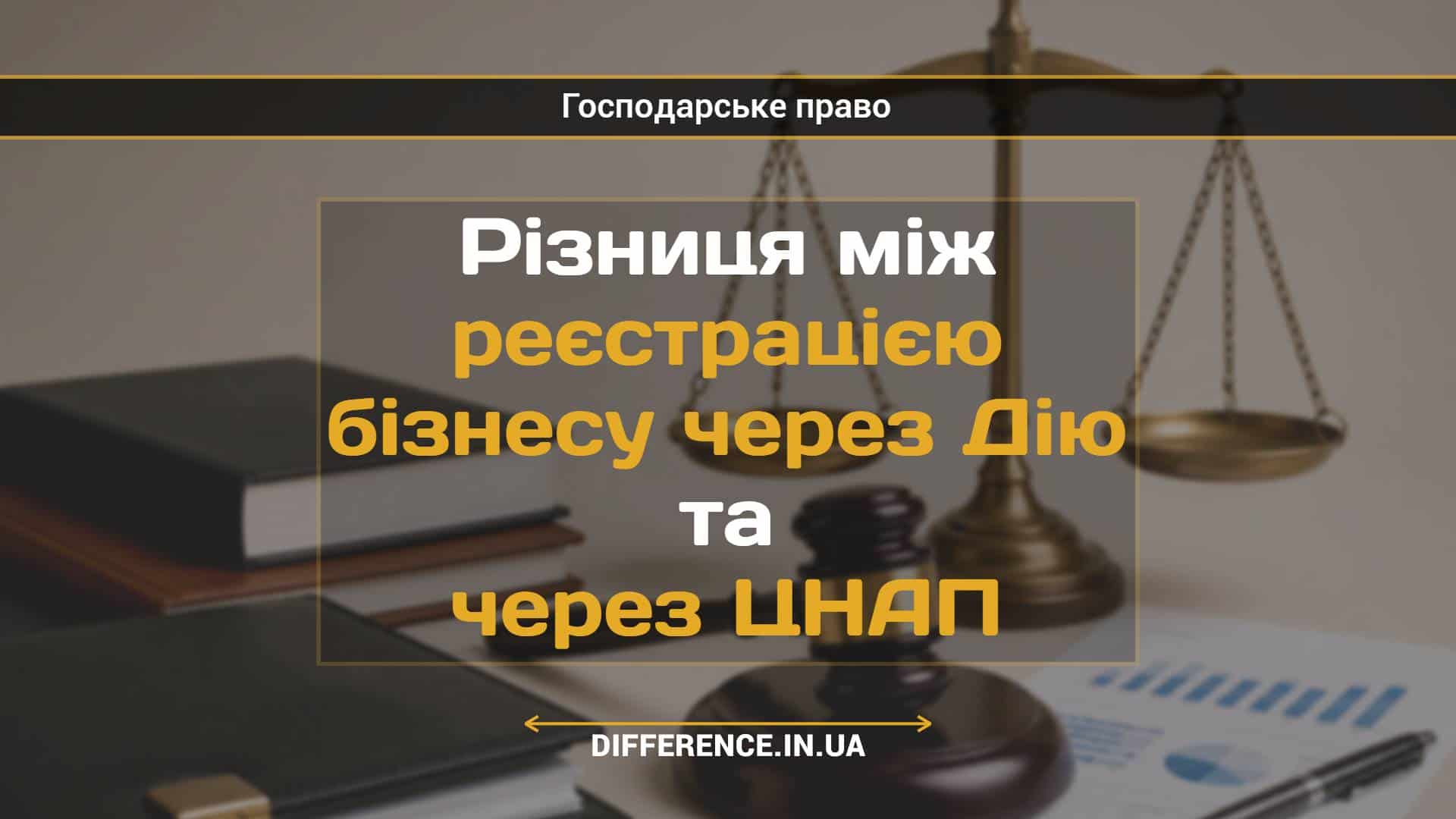 Різниця між реєстрацією бізнесу через Дію та через ЦНАП