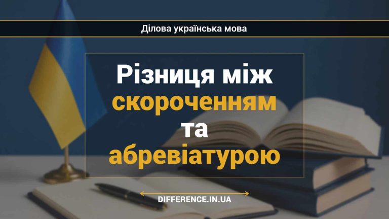 Різниця між скороченням та абревіатурою