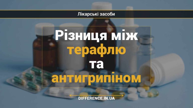 Різниця між терафлю та антигрипіном