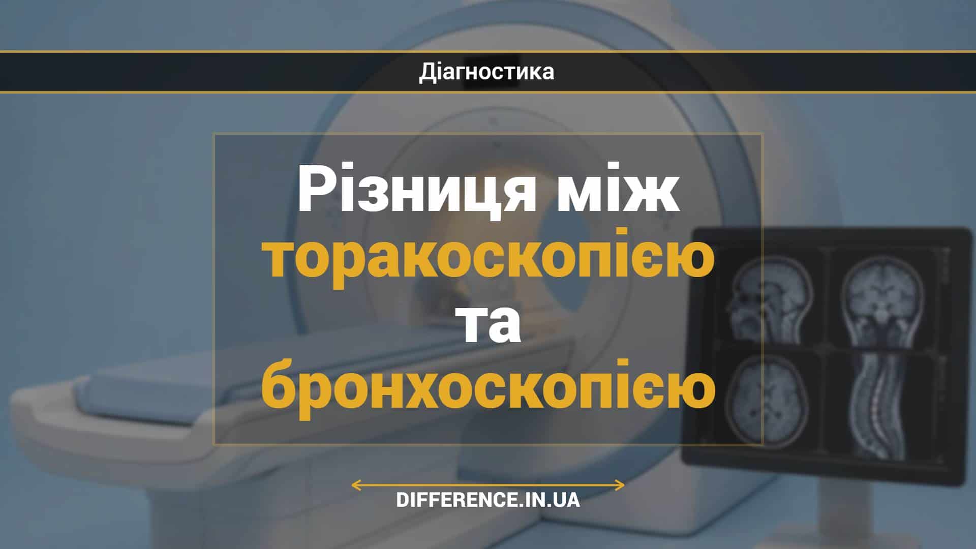 Різниця між торакоскопією та бронхоскопією