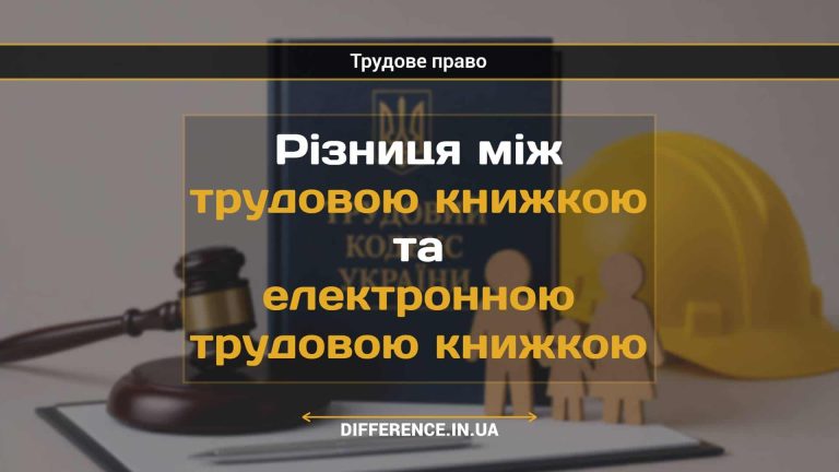 Різниця між трудовою книжкою та електронною трудовою книжкою